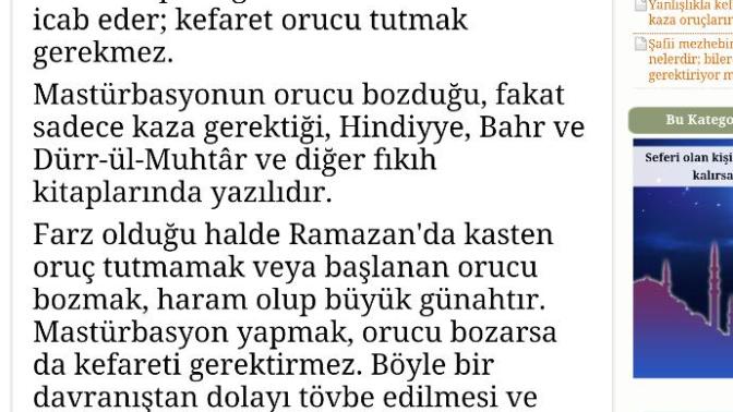 Masturbasyon Orucu bozar mi? Cevabi burada buyrun?