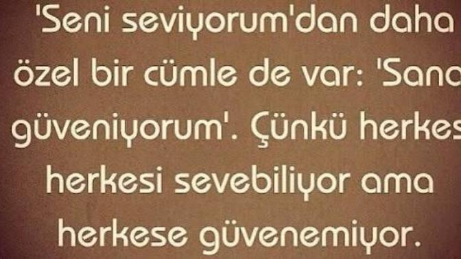 'Seni Seviyorum' cümlesini sollayacak bir cümle var mı?