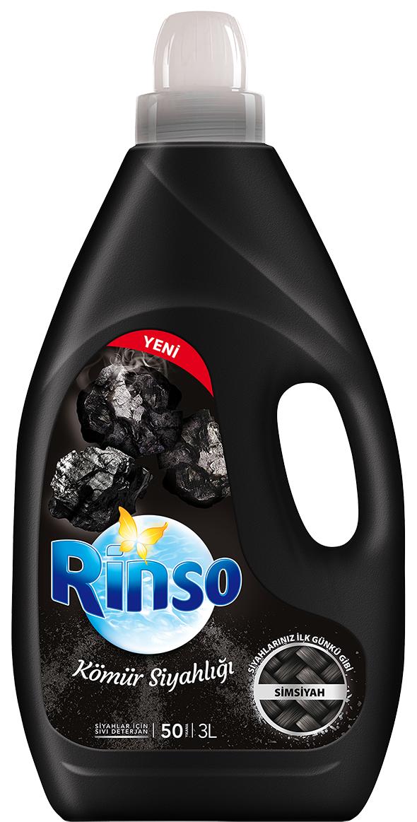 Siyah Renkleri korumada en İyisi Rinso Kömür Siyahlığı Sıvı Deterjan