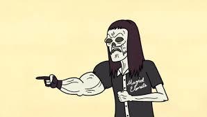 Regular show dizisindeki bu karakterde sizde  bir  tuhaflık farkekmediniz mi?