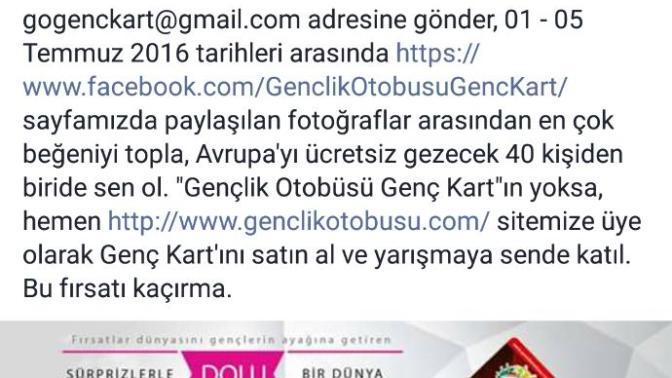 Gençlik otobüsü projelerine katıldınız mı hiç?