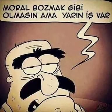Yarın iş var ya öff pazartesi sendromu sardı :/??