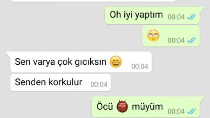 Sizce bana karşı ilgisimi var (Mesaj görüntülü)?