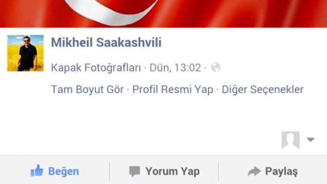 Facebook'ta Kapak Fotoğrafını Türk Bayrağı yapan Mihail Saakaşvili'yi tanıyor musunuz?