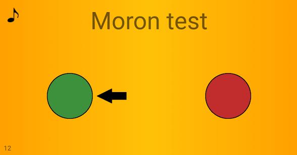 Moron test - Hangisi yeşil?