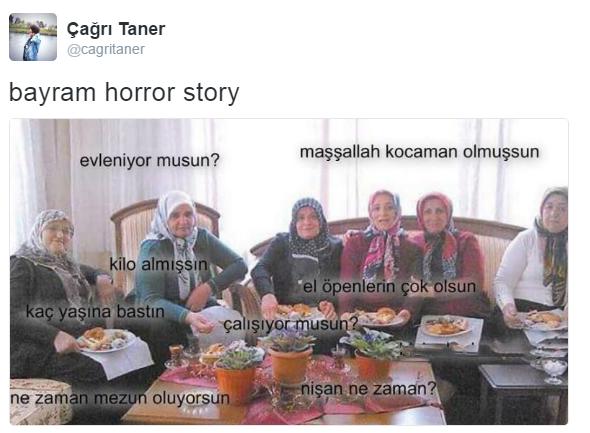 Bayramda "en gıcık kaptığınız" akraba sorusu hangisi :) ?
