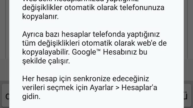 Verileri otomatik senkronize et nedir?