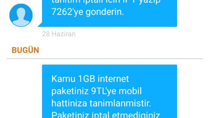 İnternet paketim neden hala gelmedi yardım?