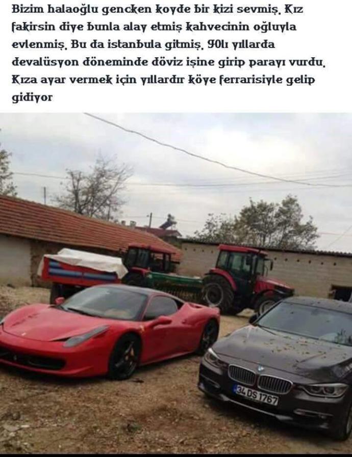 Hayatınızda köyde Ferrari gördünüz mü ?