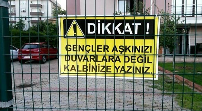 Hiç duvarlara yazı yazdınız mı?
