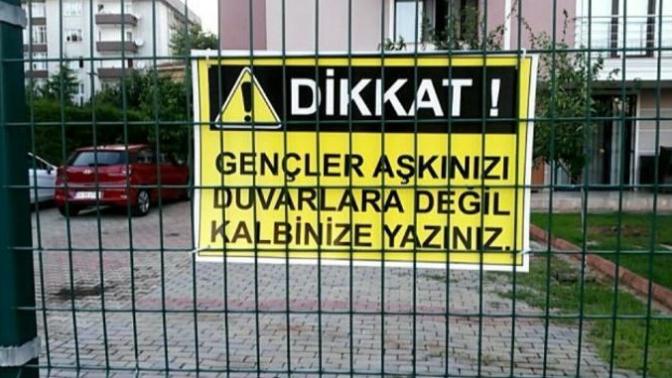Hiç duvarlara yazı yazdınız mı?