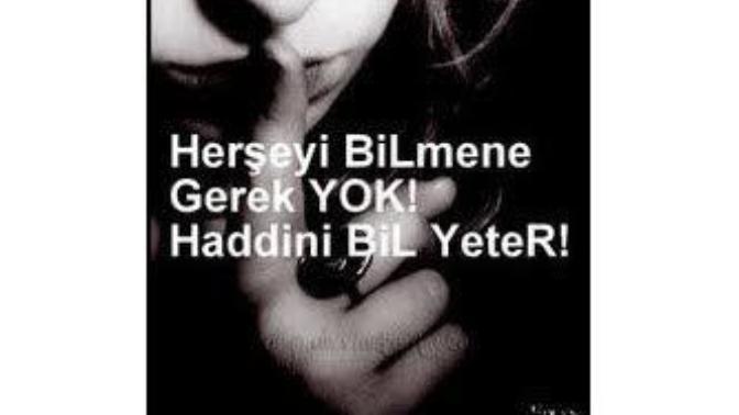 Haddimizi biliyor muyuz?