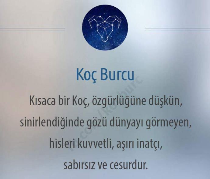 Koç burcu hakkında ne düşünüyorsunuz😍😌😁♈🐏😊☺😇?
