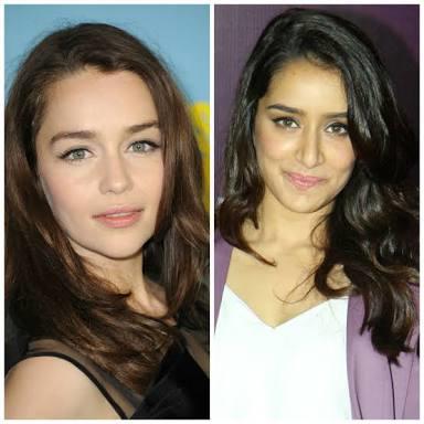 Emilia clarke ve shraddha kapoor benziyor mu?