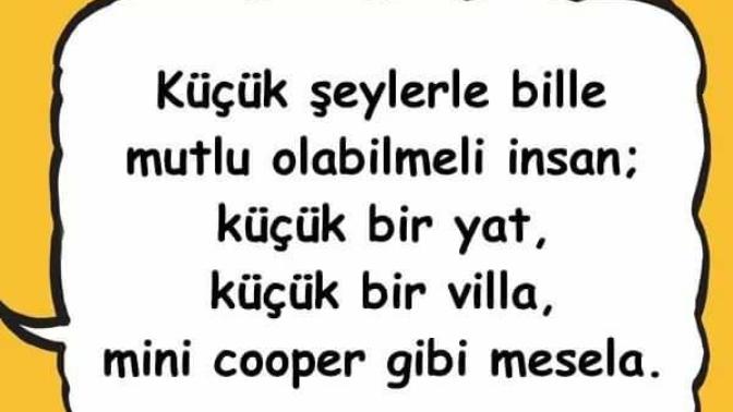 Küçük şeylerle de mutlu olabilir misiniz?