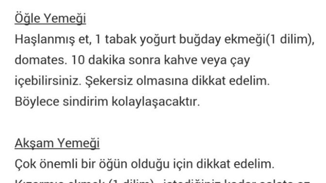 Bu dıyet nasıl?