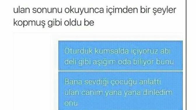 İçimden resmen birşeyler koptu?