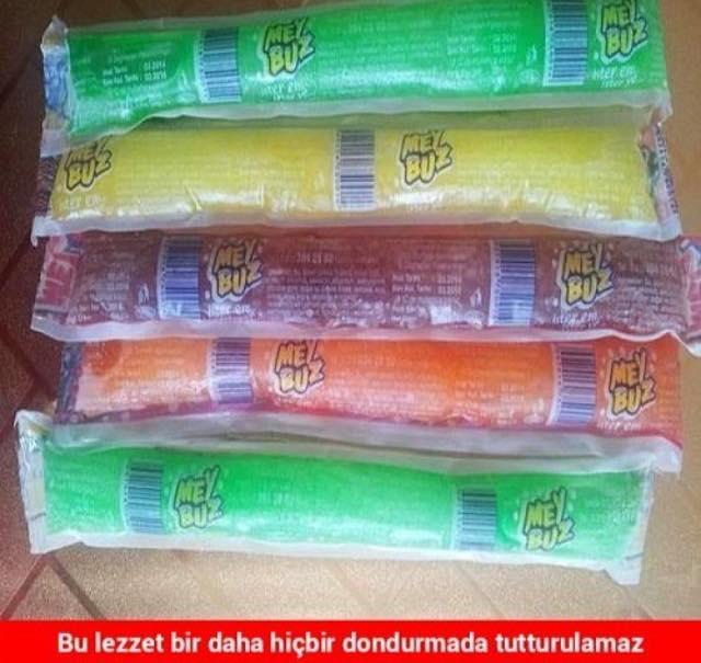 Meyveli Buz (Meybuzu) Hatırlayan Var Mı Bu Sitede Şimdi Olsa Yer Misiniz ? 