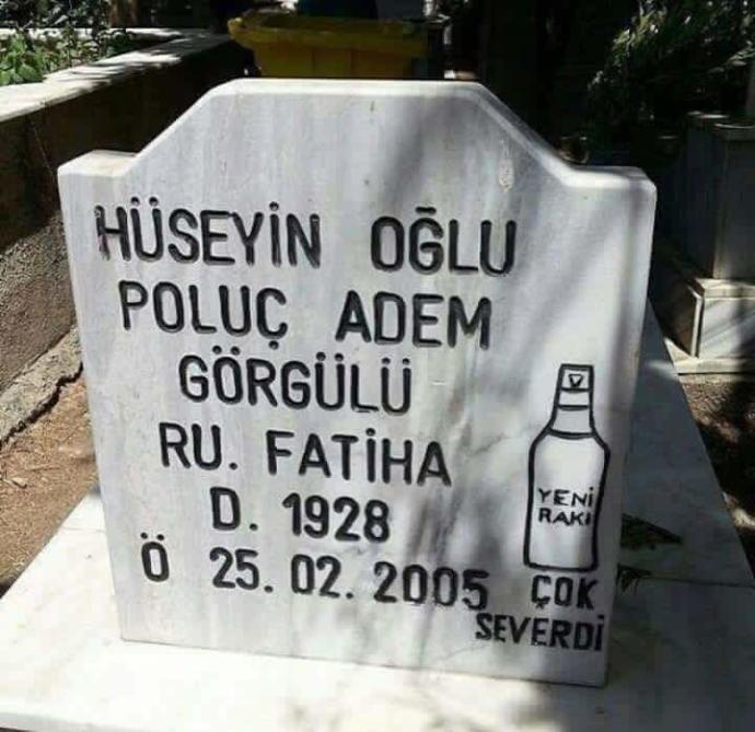 Mezar taşınıza ne yazdırmak isterdiniz?