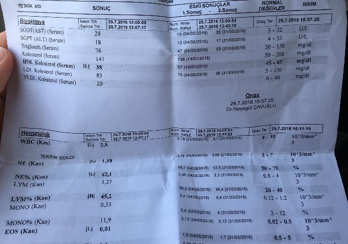 Doktor arkadaşlar bakabilir mi hemogram sonucuma 😢 ?