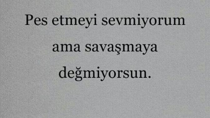 Savaşmak mı pes etmek mi size uygun?