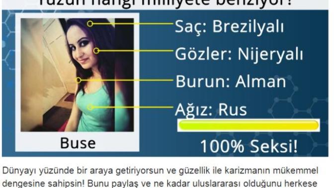 Sende hemen test et yüzün hangi millete uyruğa benziyor?