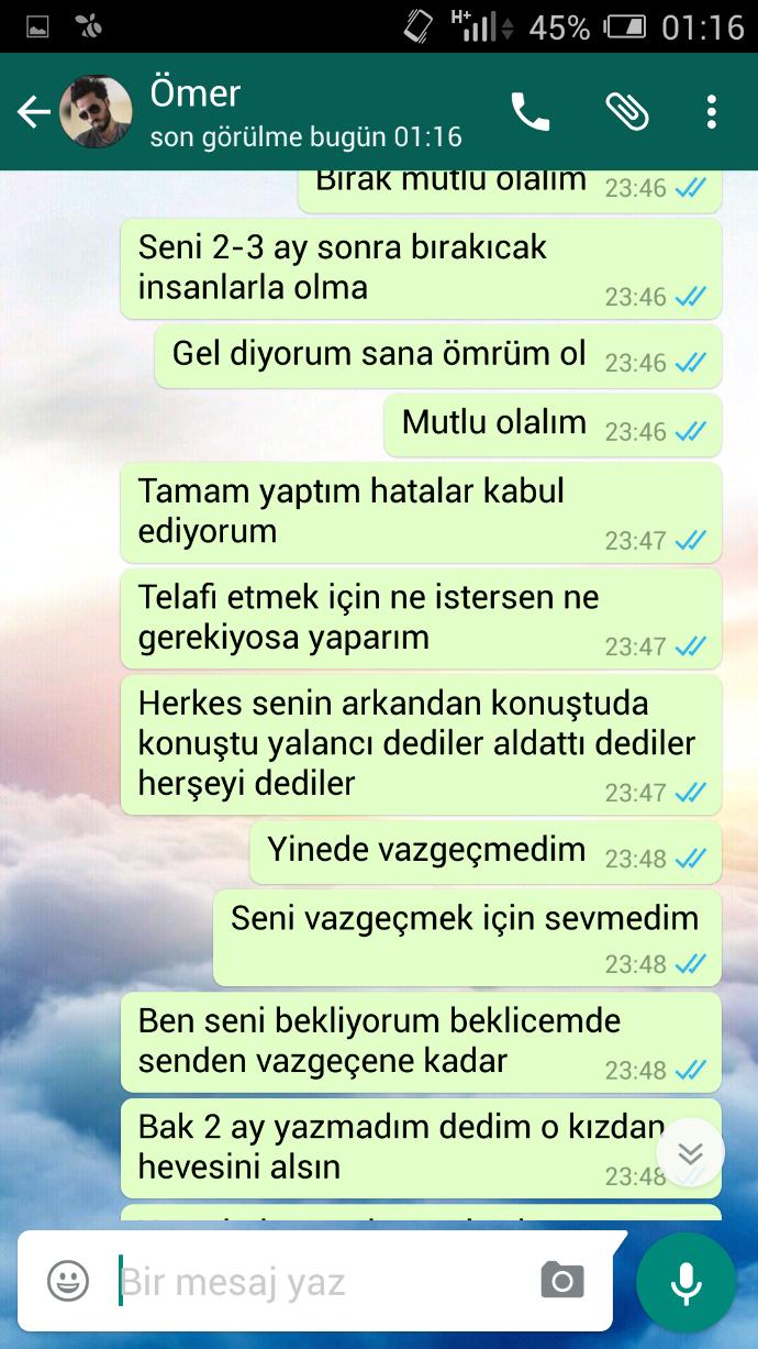 Kaçan kovalanır taktiğim işe yaramış mı? Herkese ders olsun?
