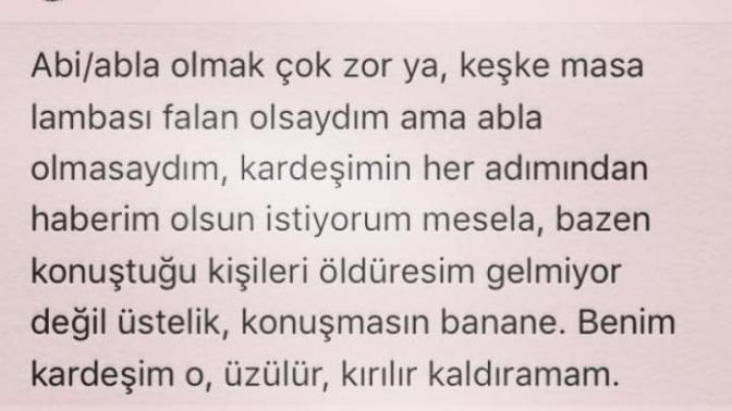 Abla/Abi olmak sizce nasıl bir duygu size ne hissettiriyor?