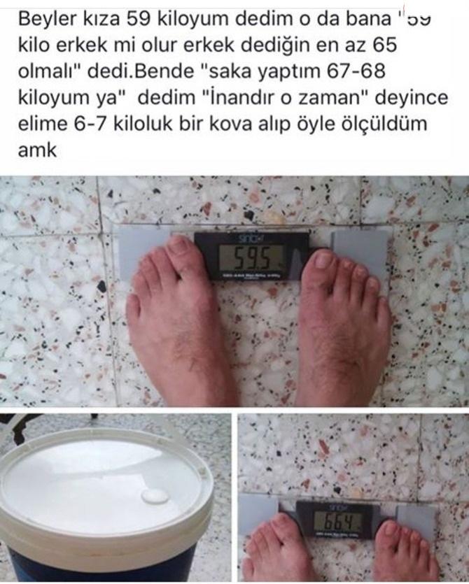 59 kilo erkek olamaz mı :o ?