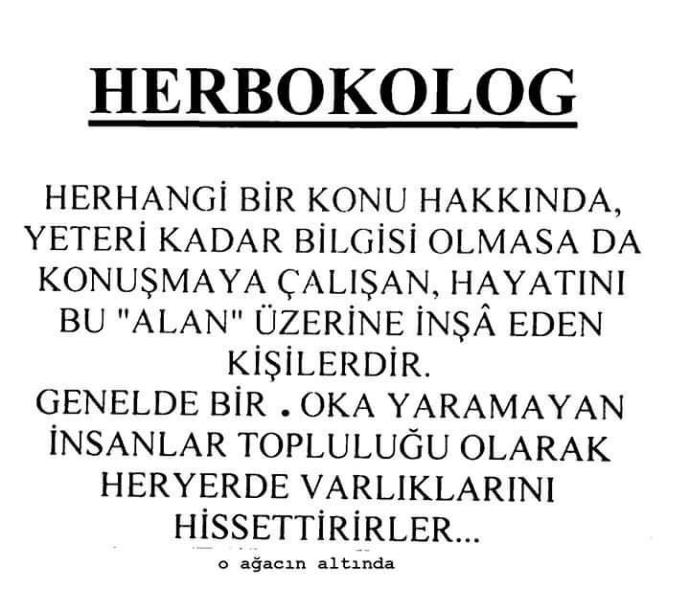 Herbokolog nedir ? Detay ?