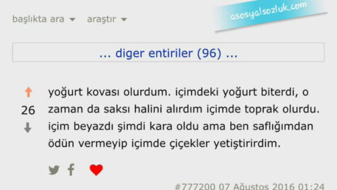 Bir eşya olsan ne olurdun?
