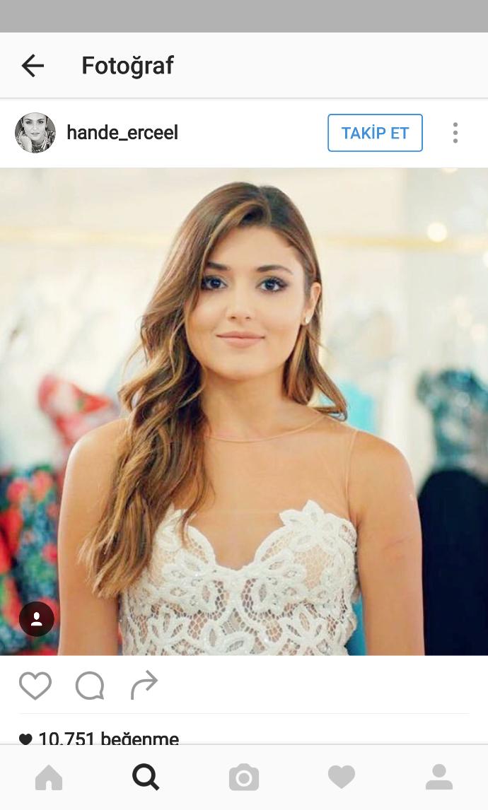 Hande Erçel tam ortadogu güzeli degilmi?