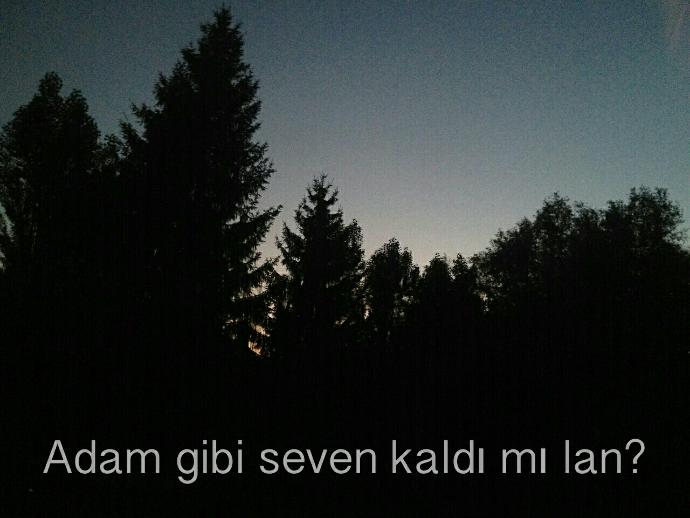 Adam gibi seven kaldı mı??  