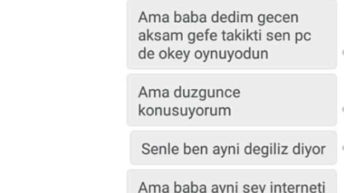 20 dk önce babamla kavga ettim lutfen yorumlarmisiniz? lutfen uzun biraz detay ama?