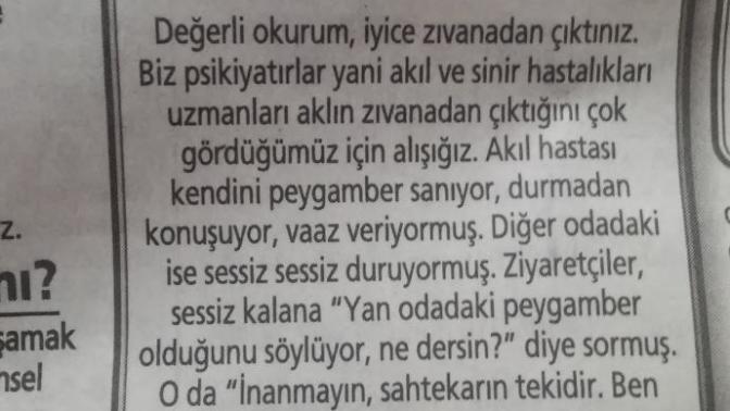 Haydar Dümen'e sorulan bu soru hakkında ne düşünuyorsunuz :D?