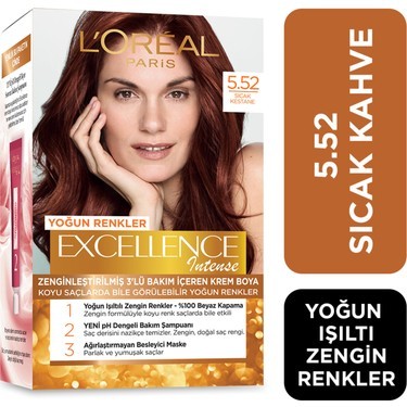 L'Oreal intense sıcak kestane rengini kullanan var mı?