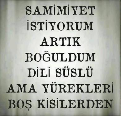 Boğuldum artık dediğiniz ne var?