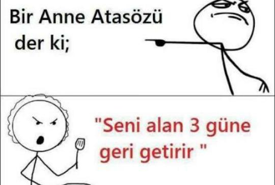 Herkes bir Anne Atasözü paylaşabilir mi?