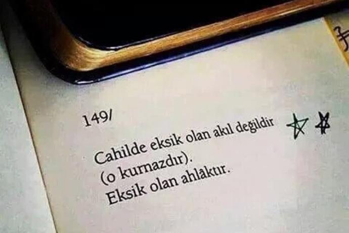 Cahilde eksik olan nedir  akıl mı ahlak mı?