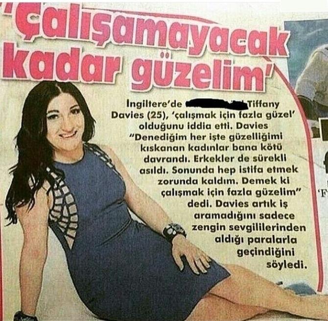 Siz hiç çalışamayacak kadar güzel oldunuz mu ?