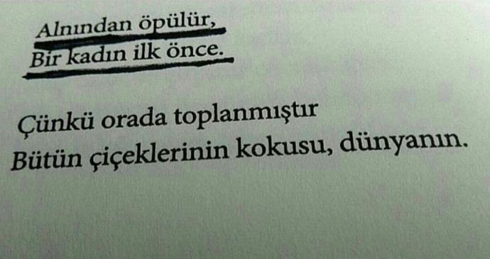 Sevgilinizi alnından öptünüz mü hiç?
