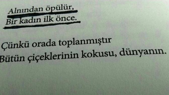 Sevgilinizi alnından öptünüz mü hiç?