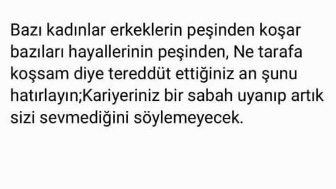 Aşk mı kariyer mi?