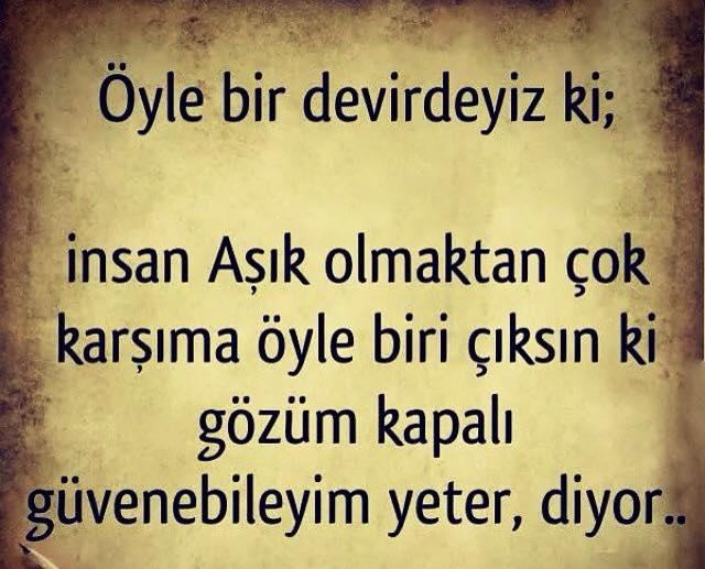 Asik olmayi mi , gozu kapali guvenmeyi mi yeğlersiniz ?