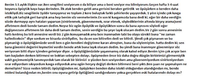 Sevgilimle öpüştük saatlerce (3-4) 2 gün sonra ayrıldık YARDIM LÜTFEN NE YAPMALIYIM???