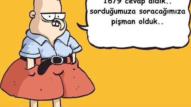 Bahattin diyorki, 100 kadına sorduk, 1679 cevap aldık, sorduğumuza soracağımıza pişman olduk. Siz katılıyormusunuz?