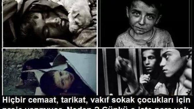 Neden hiç cemaat sokak çocukları için proje yapmıyor? Yardım düzenlemiyor?