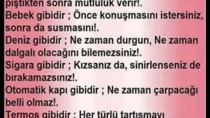 Cok ugrastim ama sonunda buldum (detayda) peki size gore "Kadın nasildir" ?