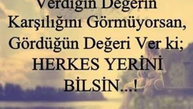 Verdiğiniz değerin karşılığını görüyor musunuz?