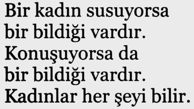 Kadınlar her şeyi bilir mi?